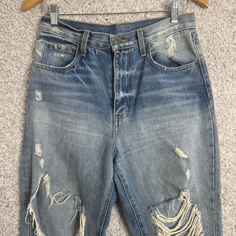 Carmar Distressed Boyfriend Womens Jeans Size 26‎ D462287 Los Angeles High Rise